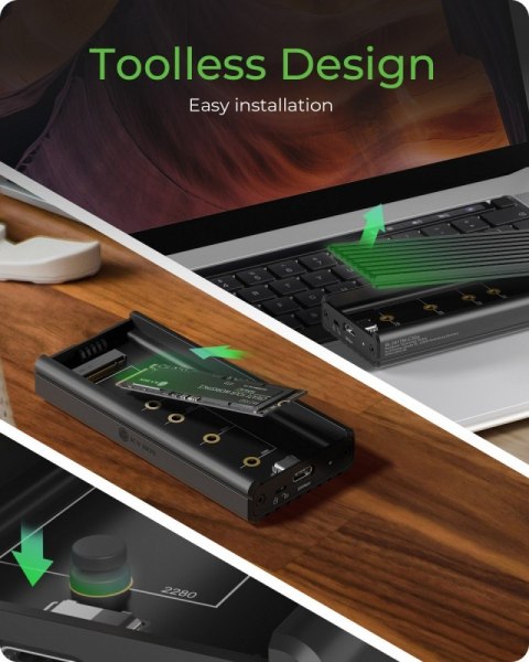 IcyBox Obudowa IB-1917M-C32a NVMe USB 3.2 Gen 2x2, 20 Gbit/s