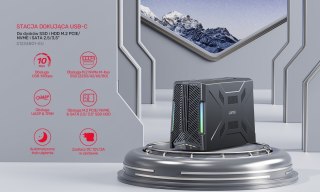 Unitek Stacja klonująca dyski 4x M.2 SSD, USB 4; S1243BGY01-EU