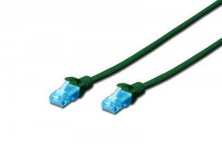 Digitus Patch cord U/UTP kat.5e PVC 10m Zielony