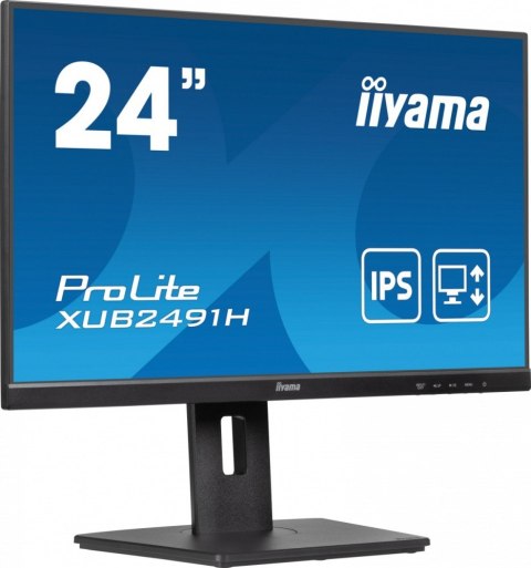 IIYAMA Monitor 24 cale XUB2491H-B1 IPS, HDMI, DP, 2x2W, HAS, Pivot