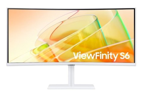 Samsung Monitor 34 cale ViewFinity S65CT VA 3440x1440 UWQHD 21:9 1xHDMI 1xDP 2xTB 4.0(90W/15W) 3xUSB 3.0 LAN 5ms 100Hz HAS gł. zakrzyw. 