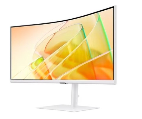 Samsung Monitor 34 cale ViewFinity S65CT VA 3440x1440 UWQHD 21:9 1xHDMI 1xDP 2xTB 4.0(90W/15W) 3xUSB 3.0 LAN 5ms 100Hz HAS gł. zakrzyw. 