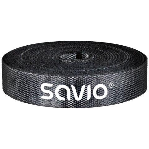 Savio Organizer na kable, Taśma, Rzep, 14mm szerokości, 10m OC-07