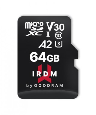 GOODRAM Karta pamięci microSD IRDM 64GB UHS-I U3 A2 + adapter
