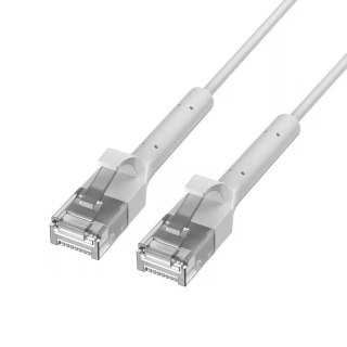Extralink Patchcord kat.6 U/FTP 1Gbps miedź kabel sieciowy skrętka, łamana końcówka 0.5m biały