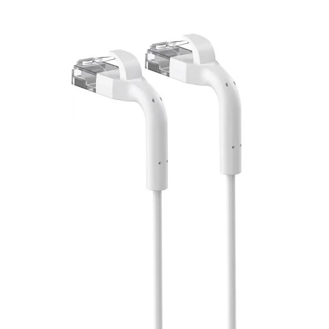 Extralink Patchcord kat.6a U/FTP 1Gbps miedź kabel sieciowy skrętka, łamana końcówka 2m biały