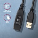 AXAGON ADR-207 USB 2.0 A-M -> A-F aktywny kabel przedłużacz/wzmacniacz 7.5m