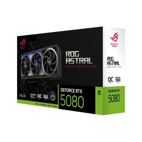 Asus Karta graficzna GeForce RTX 5080 ROG ASTRAL OC GDDR7 256bit 3DP/2HDMI