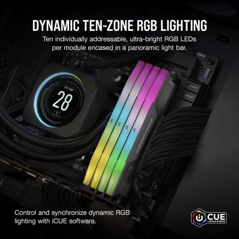 Corsair Pamięć DDR5 Vengeance RGB 48GB/6000 (2x24GB) CL30 AMD EXPO & Intel XMP