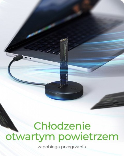 IcyBox Stacja dokująca dla NVMe+SATA SSD IB-1610MCD-C31