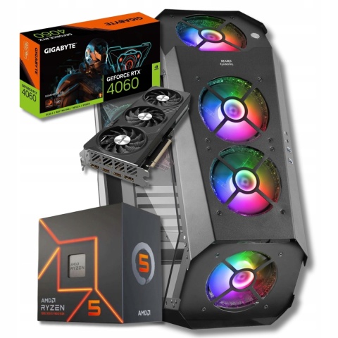 BSG Raptor V18 AMD Ryzen 5 NVIDIA GeForce RTX 4060 32GB DDR4 1000GB SSD Windows 11 Pro