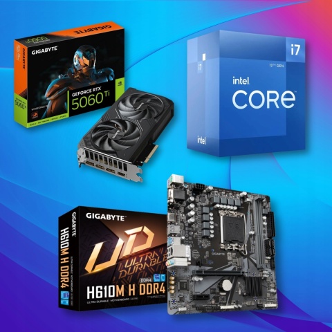 Pix Titan V2 Intel Core i7 NVIDIA GeForce RTX5060Ti 32GB DDR4 512GB SSD Windows 11 Pro