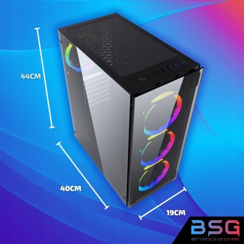 BSG Striker V6 AMD Ryzen 5 AMD Radeon RX 6600 64GB DDR4 1000GB SSD Windows 11 Pro