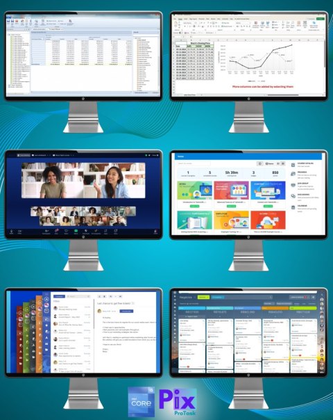 Pix Protask V3 Intel Core i5 64GB DDR4 2000GB SSD DVD Windows 11 Pro