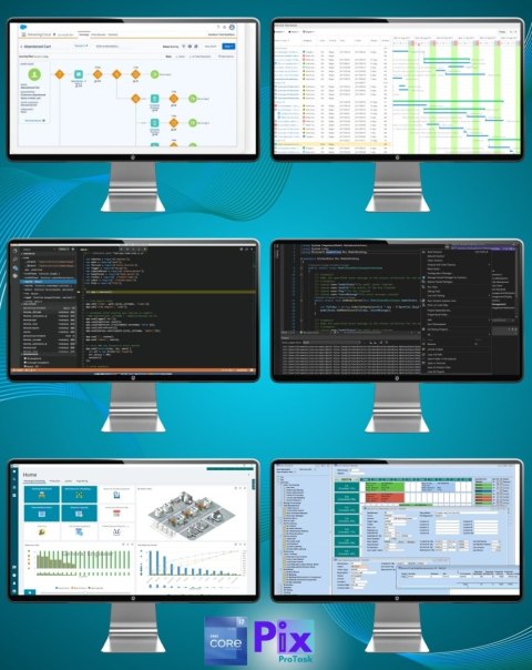 Pix Protask V6 Intel Core i7 16GB DDR4 2000GB SSD DVD Windows 11 Pro