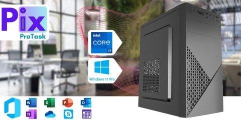 Pix Protask V6 Intel Core i7 16GB DDR4 256GB SSD DVD Windows 11 Pro