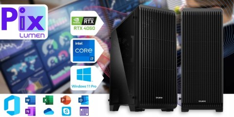 Pix Lumen V3 Intel Core i7 GeForce RTX 4060 64GB DDR4 256GB SSD Windows 11 Pro