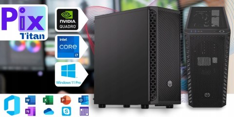 Pix Titan V3 Intel Core i7 Quadro RTX A2000 16GB DDR4 512GB SSD Windows 11 Pro