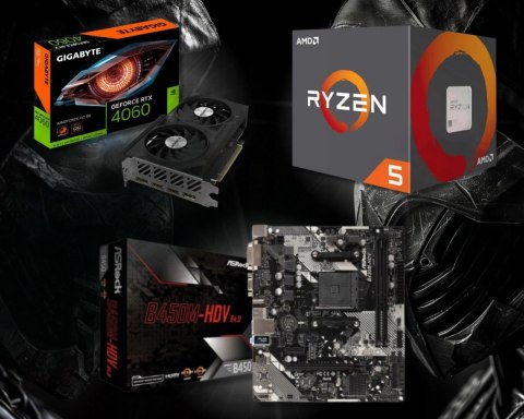 Zestaw BSG Raptor V17 AMD Ryzen 5 NVIDIA GeForce RTX 4060 64GB DDR4 512GB SSD Windows 11 Pro