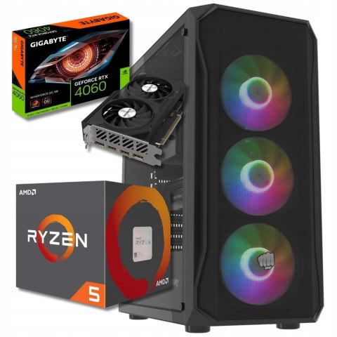 BSG Raptor V25 AMD Ryzen 5 NVIDIA GeForce RTX 4060 16GB DDR4 1000GB SSD Windows 11 Pro