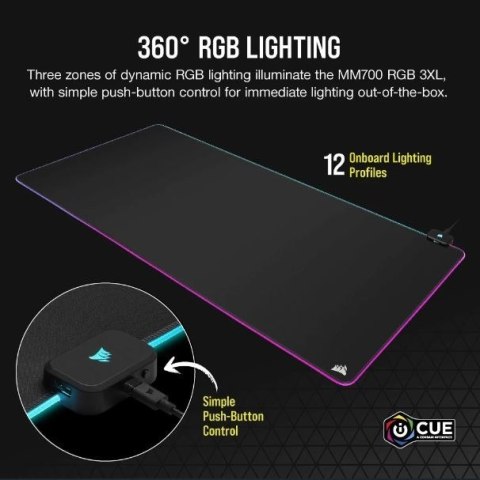 Corsair Podkładka pod mysz MM700 RGB 3XL