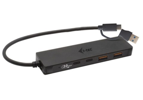 I-tec Hub USB-A/USB-C Metal 2x USB 3.0 + 2x USB-C (10 Gbps)