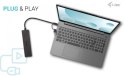 I-tec Hub USB-A/USB-C Metal 2x USB 3.0 + 2x USB-C (10 Gbps)