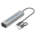 I-tec Hub USB-C Charging Metal HUB 7 Port