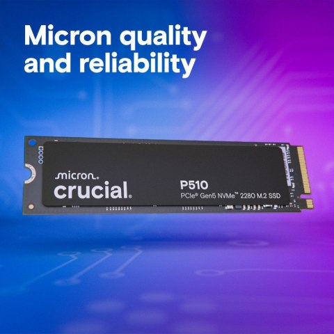 Crucial Dysk SSD P510 2TB M.2 NVMe Gen5 2280 10000/8700 MB/s