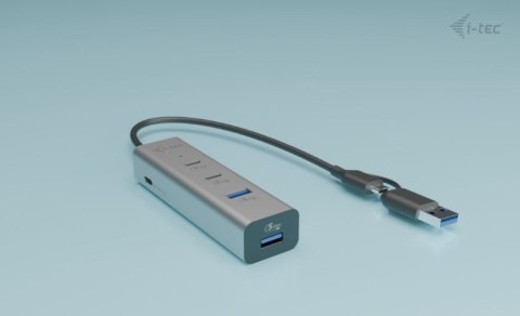 I-tec Uniwersalny metalowy ładujący HUB 2xUSB-C/2xUSB-A PD 85W