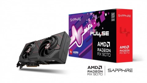 Sapphire Technology Karta graficzna Radeon RX 9070 PULSE 16GB GDDR6 256bit 2DP/2HDMI