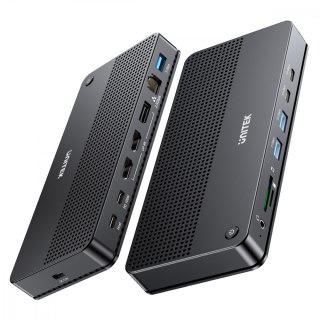Unitek Stacja dokująca 13w1 USB-C, HDMI 2.1,DP 2.0,RJ45,10GBPs;D1104A01