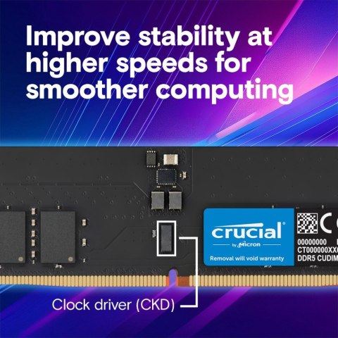 Crucial Pamięć DDR5 32GB/6400 CL52 CUDIMM