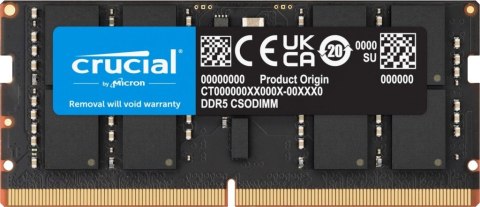 Crucial Pamięć do notebooka DDR5 CSODIMM 32GB (1*32GB)/6400 CL52