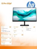 HP Inc. Monitor 21.5 cala S3 Pro 322pf FHD MNTR 9U5B0UT#ABB