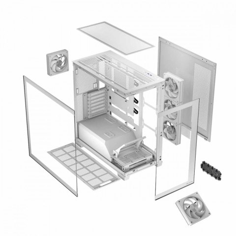 MODECOM Obudowa PC STELLAR 5F ARGB 20 Biała