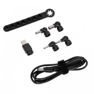Targus Zestaw akcesoriów Legacy Power 90 W (kabel DC do końcówki + 5 końcówek + drążek do przechowywania) - 1,8 m