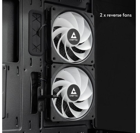 Chieftec Obudowa GT-01B-OP VISTA Midi 3x ARGB Fans