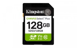 Kingston Karta pamięci SD 128GB Canvas Select Plus Gen3 150MB/s