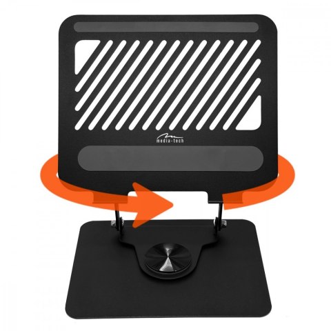 Media-Tech Regulowana, obracana, ergonomiczna podstawka pod laptopa 10-17 LAPTOP STAND ROTO MT2662