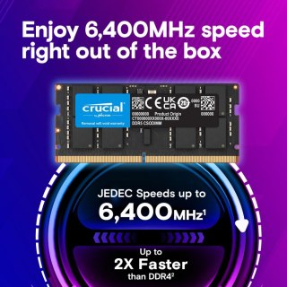 Crucial Pamięć do notebooka DDR5 CSODIMM 16GB (1*16GB)/6400 CL52