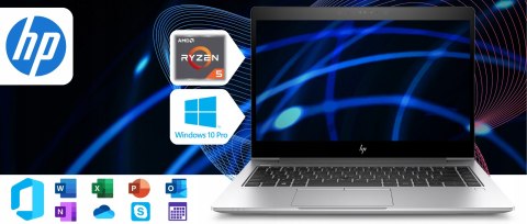 HP Elitebook 745 G5 AMD Ryzen 5 16GB DDR4 512GB SSD Windows 10 Pro 14.1"