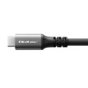 Qoltec Kabel USB4 Ultra-Fast | USB-C PD 240W | Thunderbolt 3/4 | 4K | 40Gb/s | 1m | Czarny