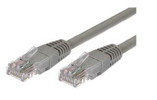 TB Kabel Patchcord miedziany kat.5e RJ45 UTP 2m. szary - paczka 10 sztuk