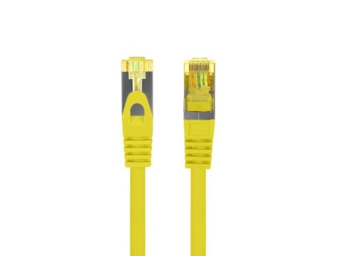Lanberg Patchcord kat.6a S/FTP LSZH CU 0.25m żółty fluke