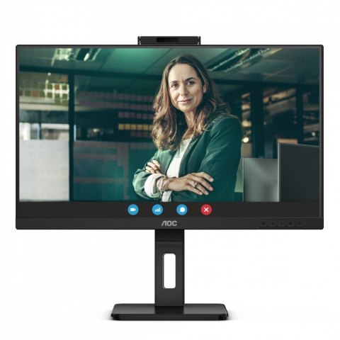 AOC Monitor 24P3QW 23.8 cali IPS HDMIx2 DP Pivot Kamera