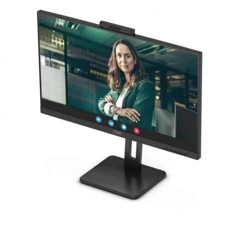 AOC Monitor 24P3QW 23.8 cali IPS HDMIx2 DP Pivot Kamera