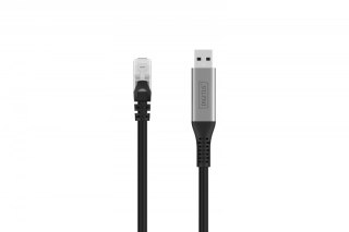 Digitus Kabel adapter USB-A - RJ45 Kat. 6A S/FTP, 1 Gbit/s, USB 3.2 Gen1, LSZH, 2m