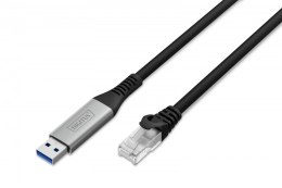 Digitus Kabel adapter USB-A - RJ45 Kat. 6A S/FTP, 1 Gbit/s, USB 3.2 Gen1, LSZH, 3m