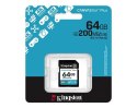 Kingston Karta SD 64GB Canvas Go Plus 200/100 MB/s C10 U3 V30